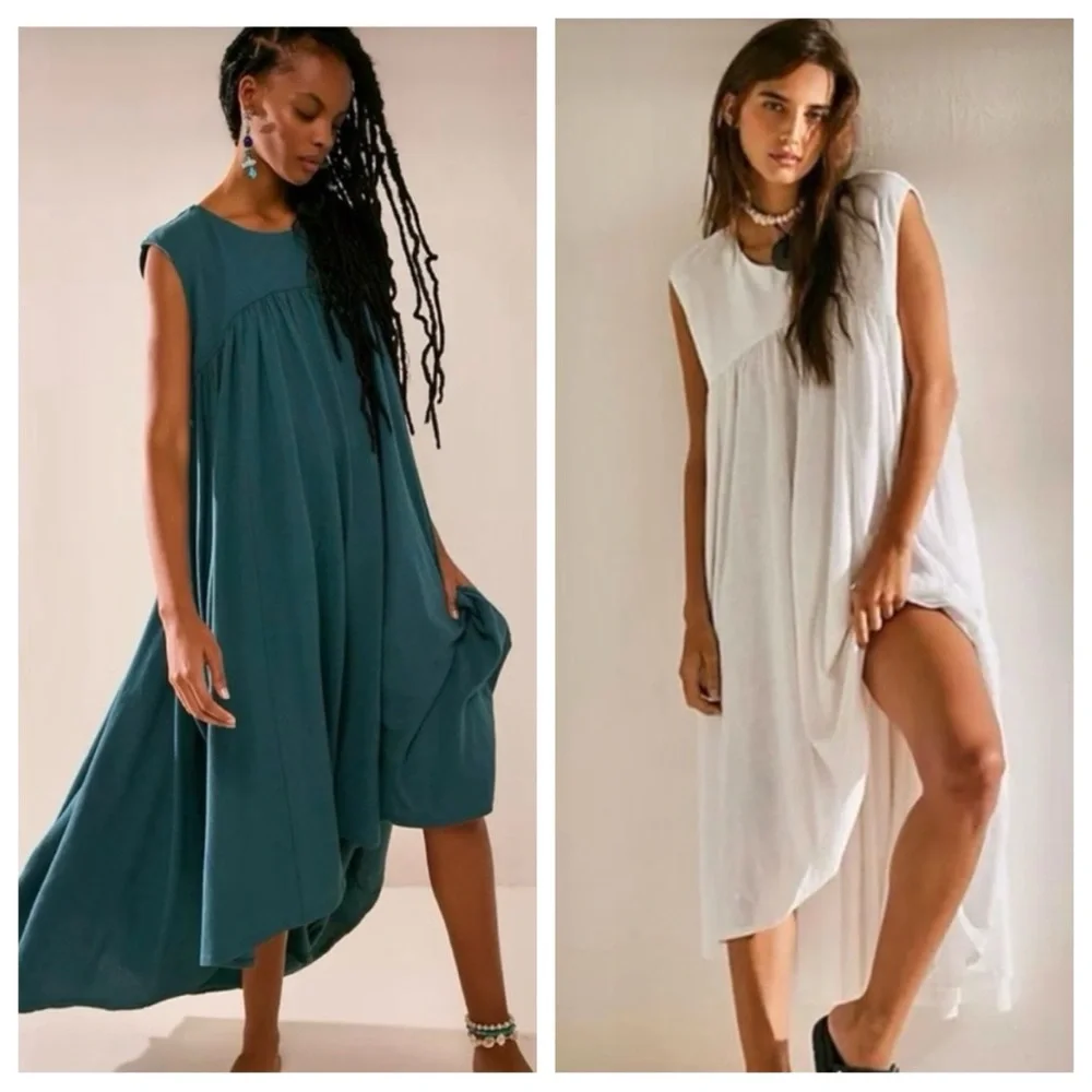 Free People Maxi Dress Ivory - Picture 1 of 3